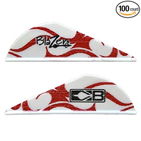 Blazer Arrow Vanes (Bohning) Red Flame W/Logo Pkg/100